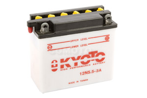 batterie 12N5.5-3A L 138mm W 61mm H 131mm