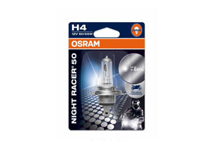 Ampoule H4-12V 60/55W Night Racer 50 P43t Xtra White