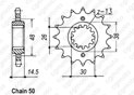 Pignon Cbx 750 F 84-86