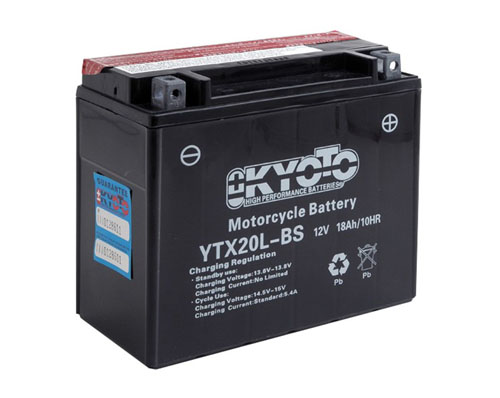 Batterie moto 12V 18Ah sans entretien YTX20L-BS / GTX20L-BS - Batteries Moto